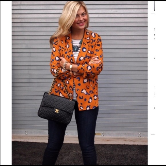 NWOT 3.1 Phillip Lim leopard print lightweight blazer top - Picture 5 of 12